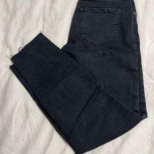 Black straight jeans